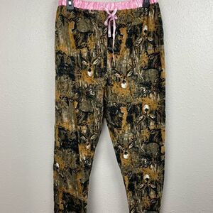 EUC North 15 Womens Camouflage Deer 🦌 Pajama Pants Size L